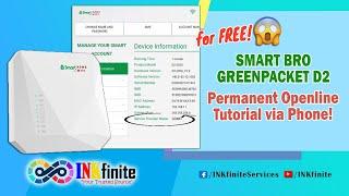 Smart Bro GreenPacket D2 WiFi Permanent Openline  Unlocked Tutorial via Phone  INKfinite