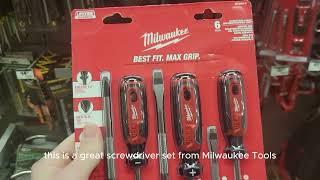 New Anti-Slip Screwdrivers From Milwaukee Tools