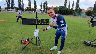 Slovak national record. Firesport 100 m. Marián Rerko - 15.58 s.