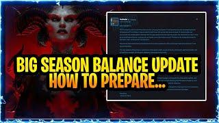 Diablo 4 Season 4 MID SEASON Patch Update COMING... Which Potential Buffs  Nerfs How to Prepare