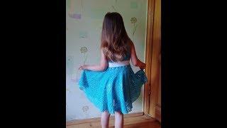 Розовое платье для девочки 8 лет ч.1.  Pink dress for girl 8 years old р.1. Crochet. Крючком.