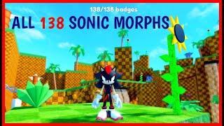 FIND THE SONIC MORPHS How to get ALL 138 SONIC MORPHS Roblox