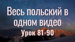 Весь польский за 100 уроков. Польские слова и фразы. Польский с нуля. Польский язык. Часть 81-90