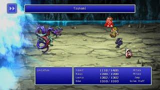 FINAL FANTASY III - Leviathan Boss Fight - Leviath Summon Magic  Pixel Remaster Collection