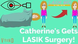 Catherine gets LASIK Surgery