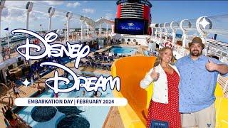 Setting Sail On The DISNEY DREAM  EMBARKATION Day Vlog  DISNEY CRUISE  February 2024