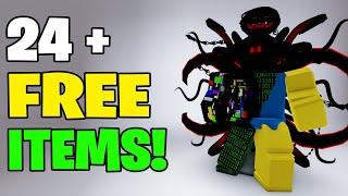 HURRY GET 24+ FREE ITEMS NOW IN ROBLOX BEFORE THEY ARE GONE 