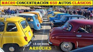 Macro concentración 650 autos clásicos 1950-88 en Arbúcies. Voitures anciennes. Classic cars.