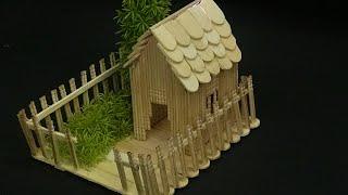 How to Make a Matchstick House  Matchstick Art