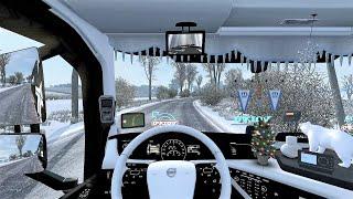 Euro Truck Simulator 2 v1.36 - Volvo FH Reworked Open Pipe Sound + Skin + Interior Frosty Winter