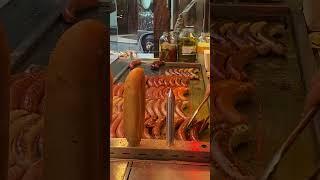 The Best Viennese sausages Street food in Vienna #Shorts #wurst #würstelstand #sausage