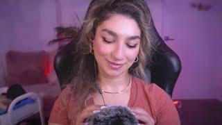 ASMR  positive affirmations plucking fluffy mic kisses & face tracing twitch stream