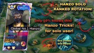 HANZO SOLO RANKED TIPS AND TRICKS BEST ROTATION 2024 for hanzo solo user