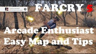 FarCry 5 ARCADE Enthusiast Trophy - Easy Map + Tips