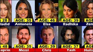 AGE Comparison Famous Celebrities And Their WivesGirlfriends