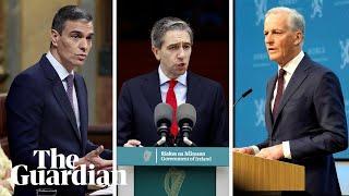 Ireland Norway and Spain recognise Palestine as independent state