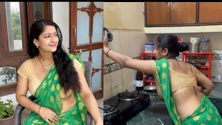 saree Vlog  desi housewife mom cleaning vlog new desi cleaning indian vlogger