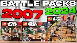 LEGO Star Wars CLONE TROOPER & BATTLE DROID Battle Packs Comparison 2007 vs 2024