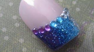 Ombre Glitter Party Nails