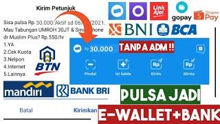 Cara Tukar Pulsa Menjadi Saldo Dana Ovo Gopay Uang Link Aja ShopePay & Rekening Tanpa Potongan