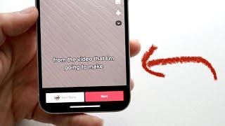 How To Add Captions To TikTok Video 2023