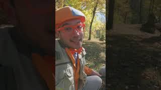 Blippi Catches A REAL Fish?  #shorts #blippi #real #fish #kids #learn #educational