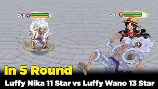 Luffy Nika 11 Star vs Luffy Wano 13 Star - Epic Pirate Adventure