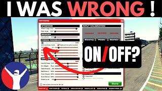 iRacing Linear Mode - ON or OFF?  Force Feedback Settings