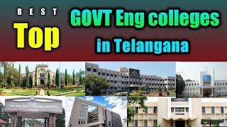 Top And Best Government Engineering colleges in Telangana  B.tech Govt college in TS