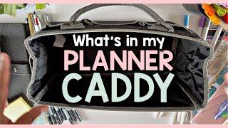 TIPS FOR CARRYING PLANNER SUPPLIES  Whats in my Planner Caddy?