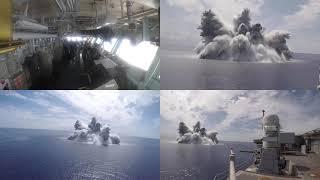 Four Views of the Shock Trials Aboard the USS Gerald R. Ford CVN 78