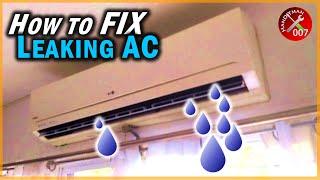 Fix AC Leaking Water Inside the House in 10 Seconds  Air Conditioner Maintenance Tips