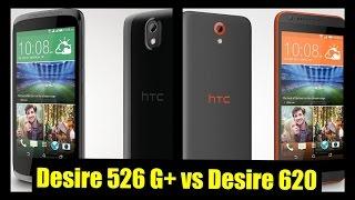 Htc Desire 526G+ vs Htc Desire 620 Spec Comparison