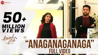 Anaganaganaga - Full Video  Aravindha Sametha  Jr. NTR Pooja Hegde  Thaman S