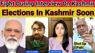 Huge war For Kashmir Announced Between Pak India?Fight During InterviewMehwish Naz