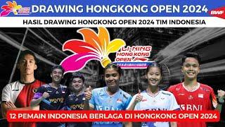 Hasil Drawing Hongkong Open 2024  12 wakil indonesia yang berlaga di Hongkong Open 2024