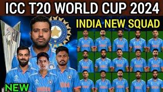 ICC T20 World Cup 2024 India Squad  Team India Final Squad  India Team for T20 World Cup 2024