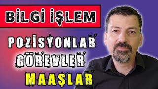 Bilgi İşlem Pozisyonları  Ünvanları  Görevleri ve Maaşları