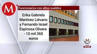 Funcionarios con los sueldos más altos