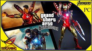 GTA San Andreas  How To install iron Man Endgame Mod PC   Eendcgame all Suits Powers