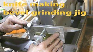 knife making-DIY bevel grinding  jig