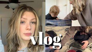 vlog losing power boys clothing haul and organizing the boys room