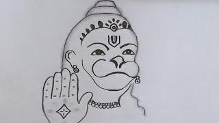 ‍️DRAWING TRICK‍️HOW TO DRAW A LORD HANUMANEASY DRAWING#pencildrawing @TamilNewArt