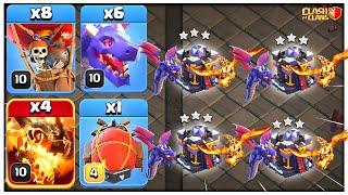 TH15 Double Dragon Attack Strategy 2024  Best Town Hall 15 War Attack Strategy in Clash of Clans