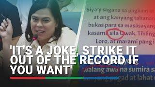 Shown her books errors Sara Duterte answers with a joke  ABS-CBN News