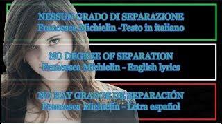 Nessun grado di separazione - Francesca Michielin Letra Español English Lyrics - ESC ITALY 2016