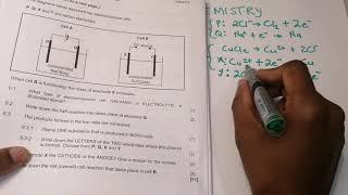 Chemistry  Electrochemistry  Electrolytic cell Past Exam Question