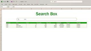 Excel Create a Search Box in 3 Simple Steps