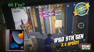 Ipad 9th Gen 3.4 BGMI  New Update Gameplay 2024  LAG + FPS Drop?  Buy Or Not 