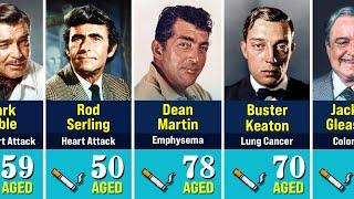 Top 40 WORST SMOKERS in Hollywood history Here are their stories files..